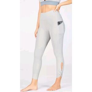 Fabletics Oasis Women's 3X PureLuxe Blue Gray High Waisted‎ Twist 7/8 Leggings